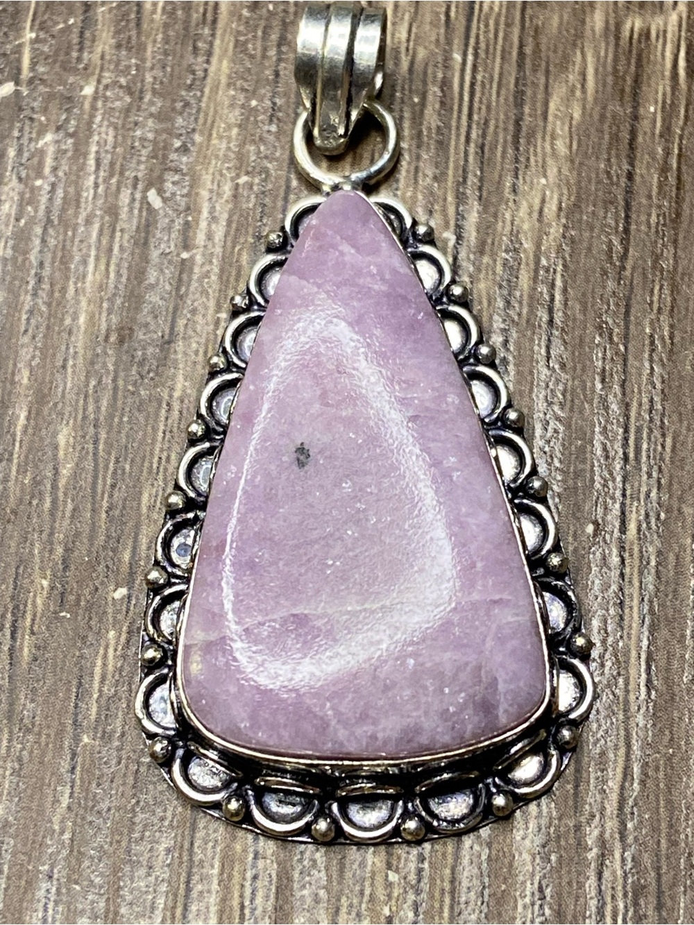 Lepidolite & Silver